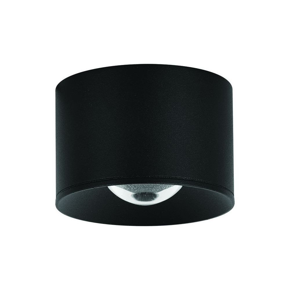 ZAMBELIS D80 12W IP54 DESIGN Deckenleuchte Schwarz Sandgestrahlt