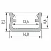 CLAREO 16x9 2m ADVANCE Aluminium Opbouwprofiel