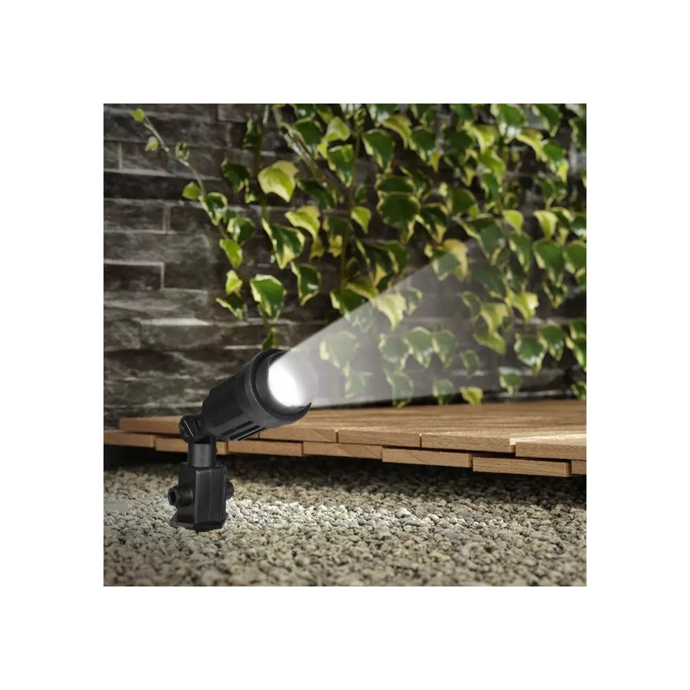 Buitenpen V-TAC Voor E27 Lamp IP44 START Zwart VT-728