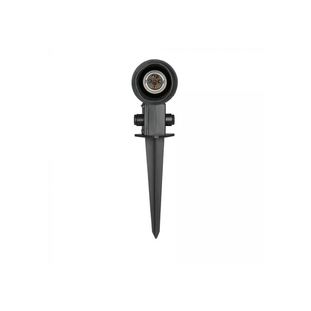 Buitenpen V-TAC Voor E27 Lamp IP44 START Zwart VT-728