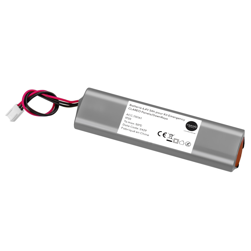 Batterij 6,4V 3Ah voor CLAREO Panels/DownRays Emergency Kit
