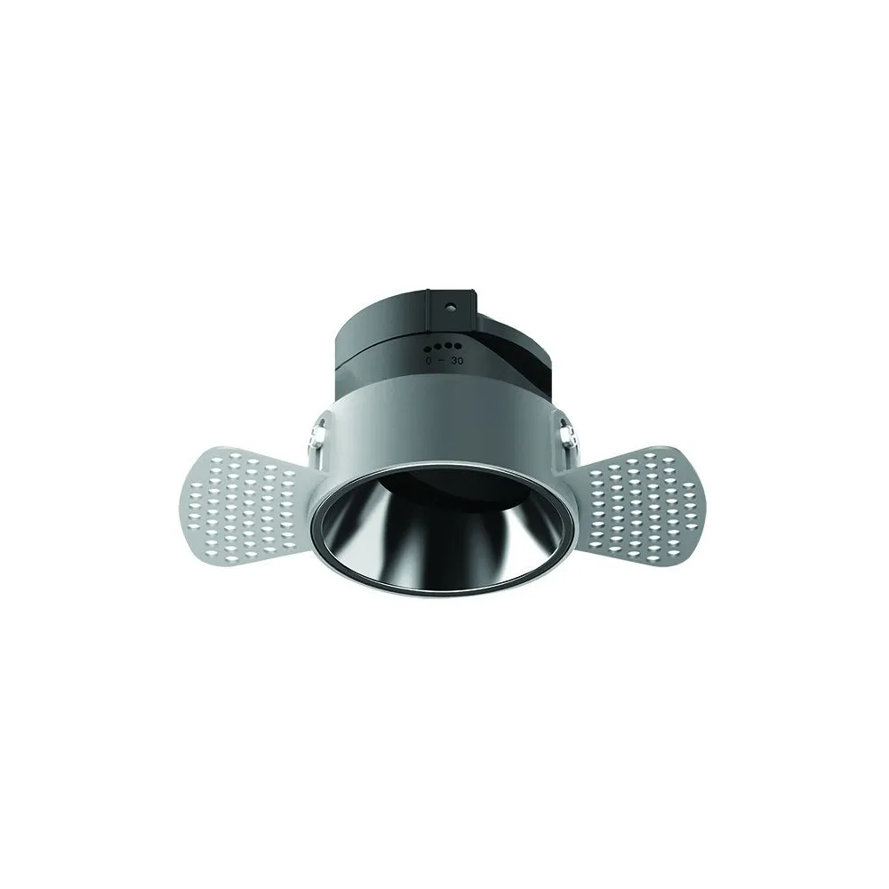 Einbaustrahler Trimless ZAMBELIS D85 GU10 DESIGN Schwarz Sandfarben und Chrom Ohne Leuchtmittel