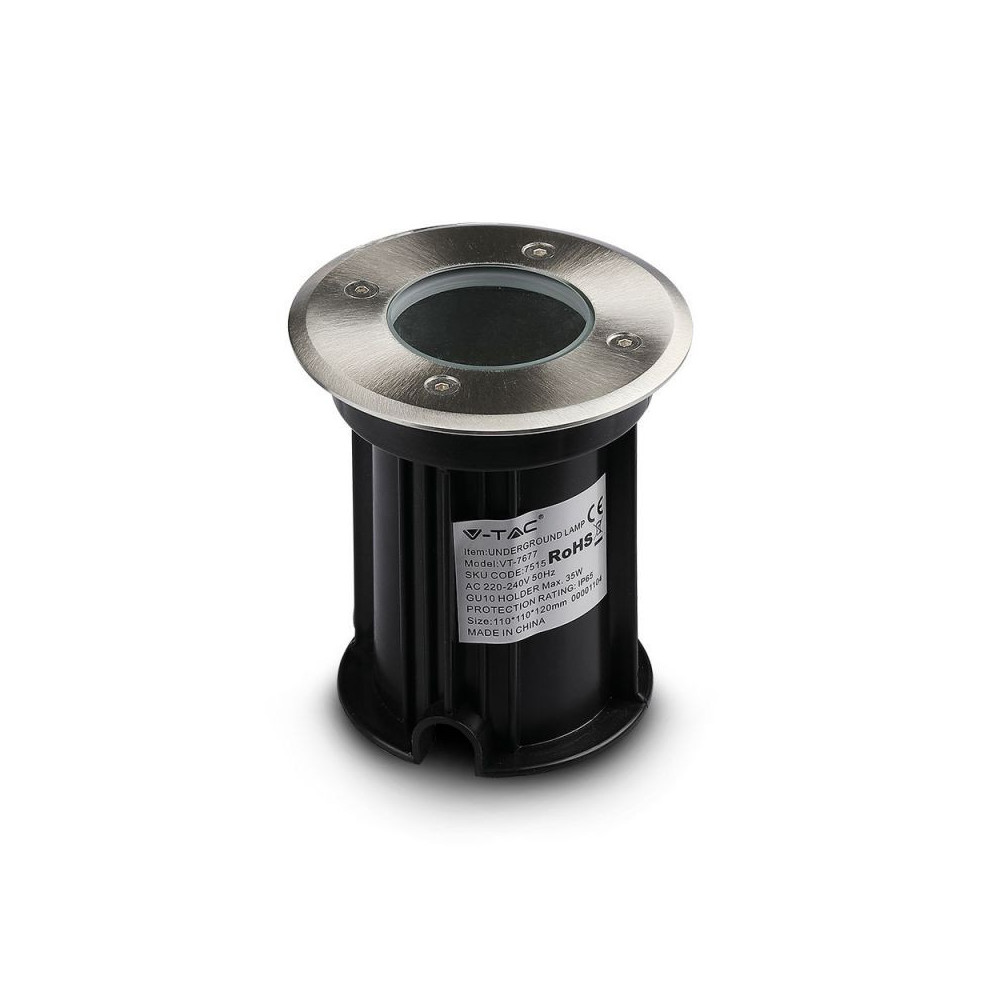 Grond inbouwspot Buiten V-TAC GU10 IP65 START Staal V-TAC VT-7677