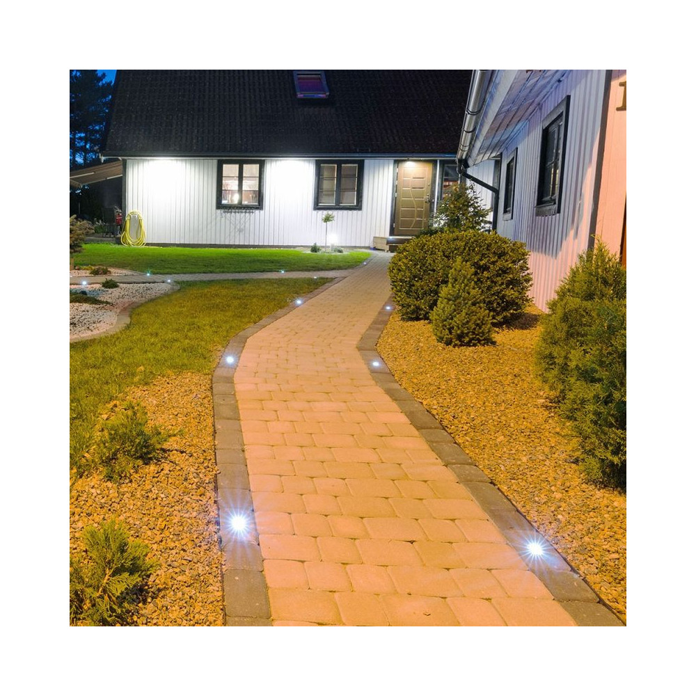 Grond inbouwspot Buiten V-TAC GU10 IP65 START Staal V-TAC VT-7677