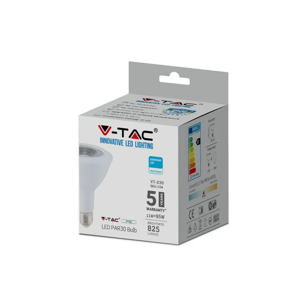PAR30 LED E27 V-TAC PRO 11W Samsung Chip START VT-230 FS