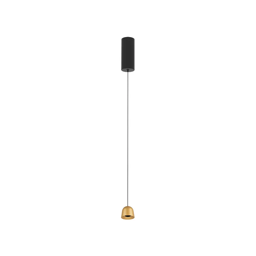 ZAMBELIS D50 7W DESIGN Sandblasted Gold Pendant