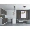 ZAMBELIS Pendelleuchte 4xE27 DESIGN Mattschwarz Ohne Leuchtmittel