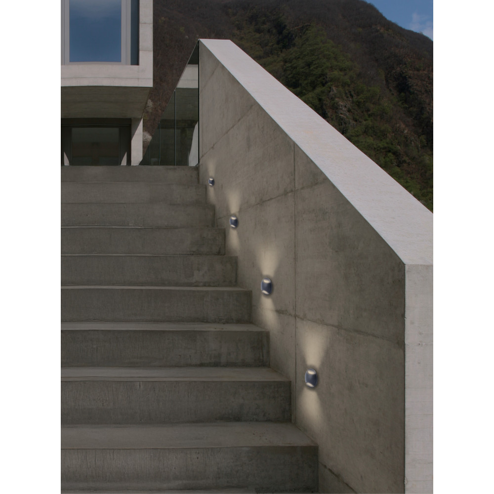 Inbouwspot voor buiten ZAMBELIS D65 3W IP65 DESIGN Gezandstraald Zwart