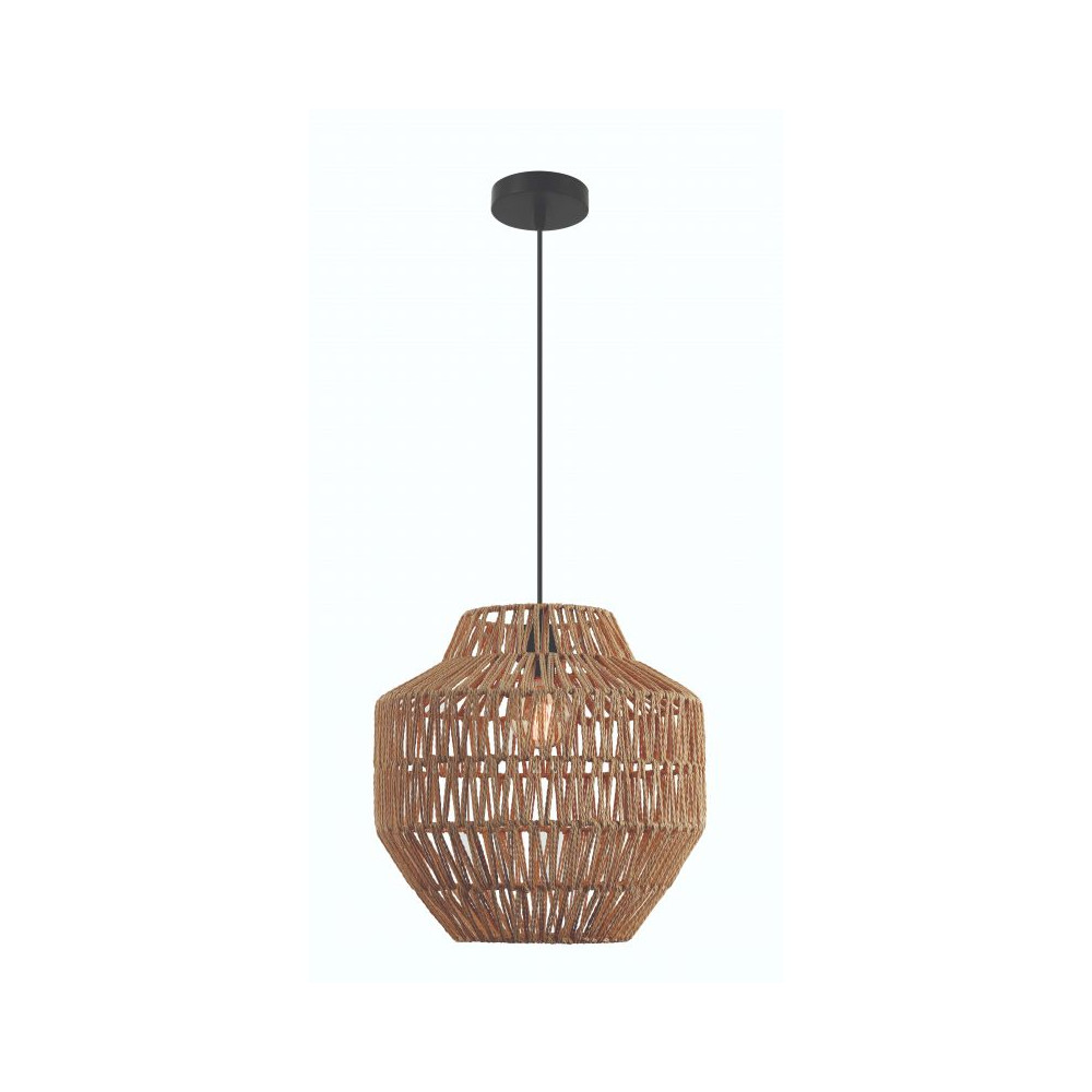 Hanglamp ZAMBELIS D400 E27 DESIGN Touw Zonder Lichtbron