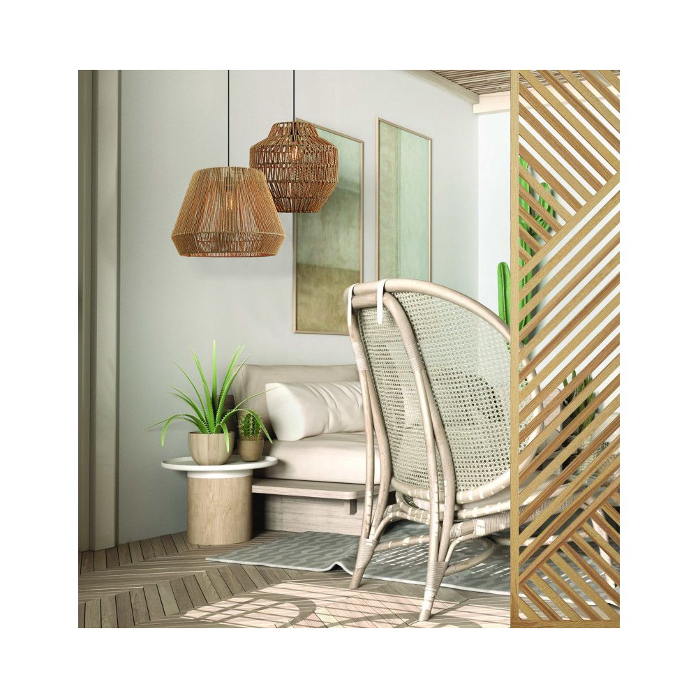 Hanglamp ZAMBELIS D400 E27 DESIGN Touw Zonder Lichtbron