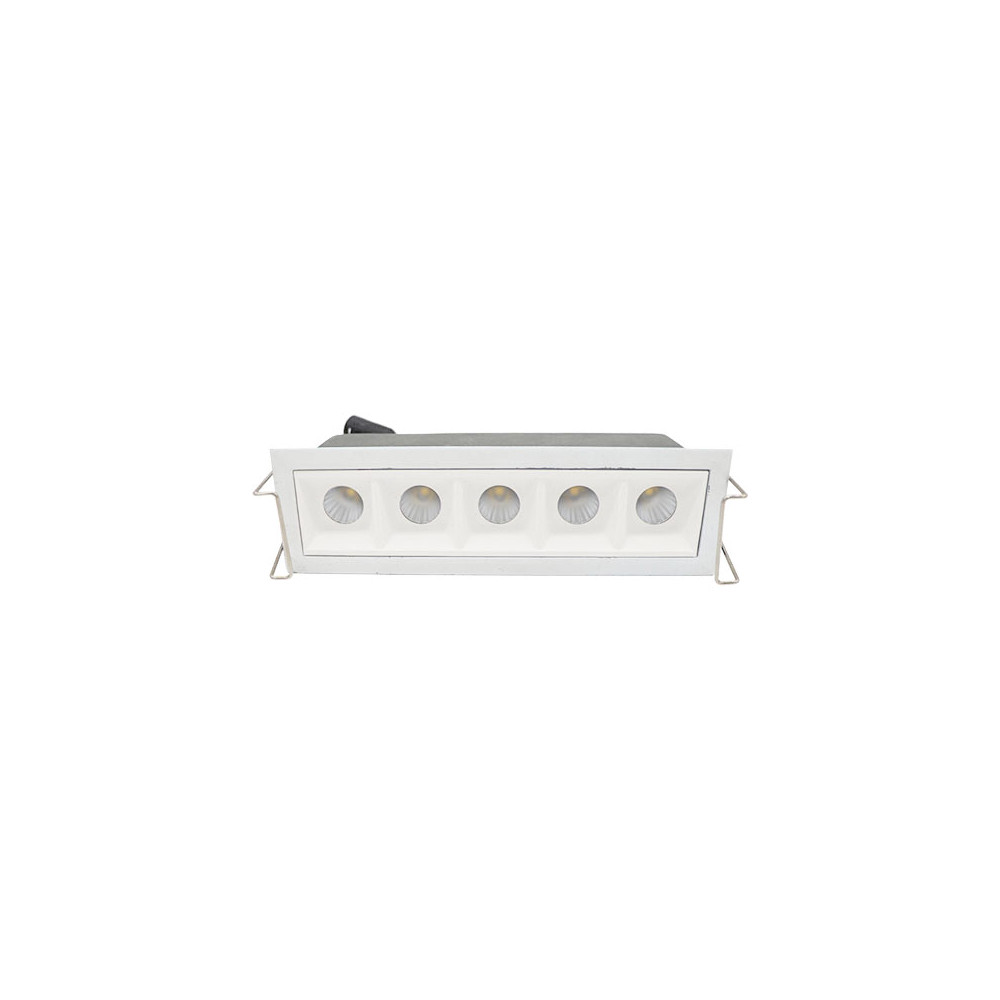 DownRay CLAREO 10W Optic DESIGN Blanc Réflecteur Blanc Sans Driver