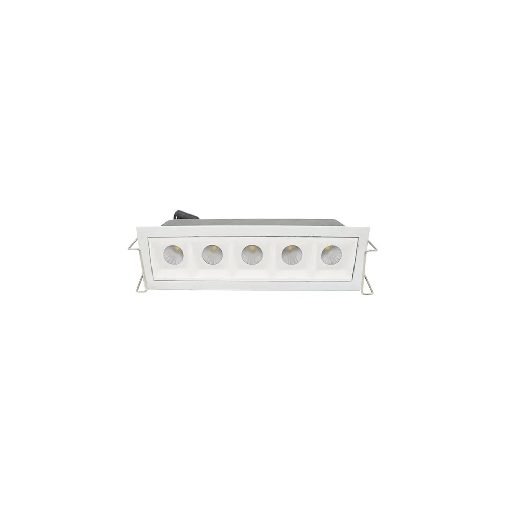 DownRay CLAREO 10W Optic DESIGN Blanc Réflecteur Blanc Sans Driver
