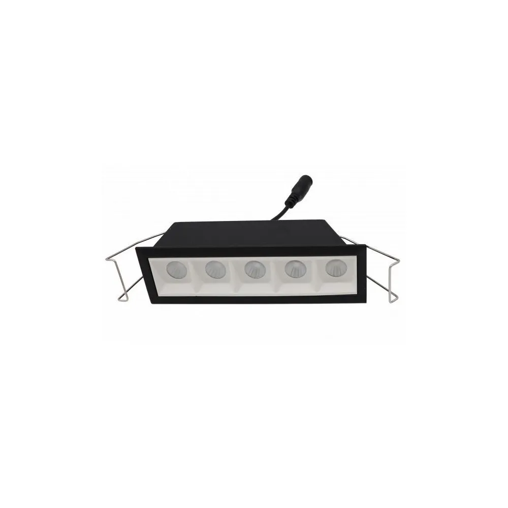 DownRay CLAREO 10W Optic DESIGN Noir Réflecteur Blanc Sans Driver