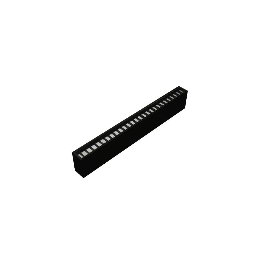 LineLED Louvre CLAREO 100x50 120cm 30W ADVANCE 2 Schwarz FS