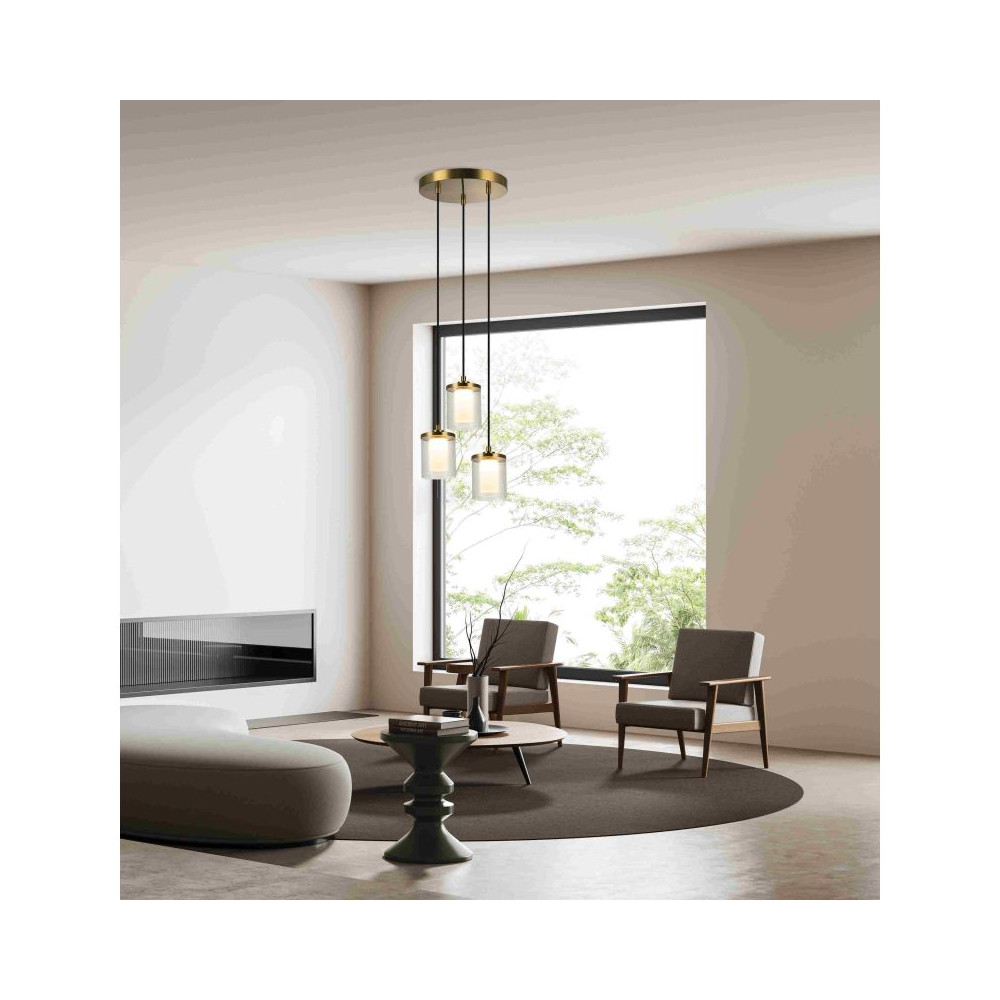 Suspension ZAMBELIS D300 20W Dimmable DESIGN Doré 23021