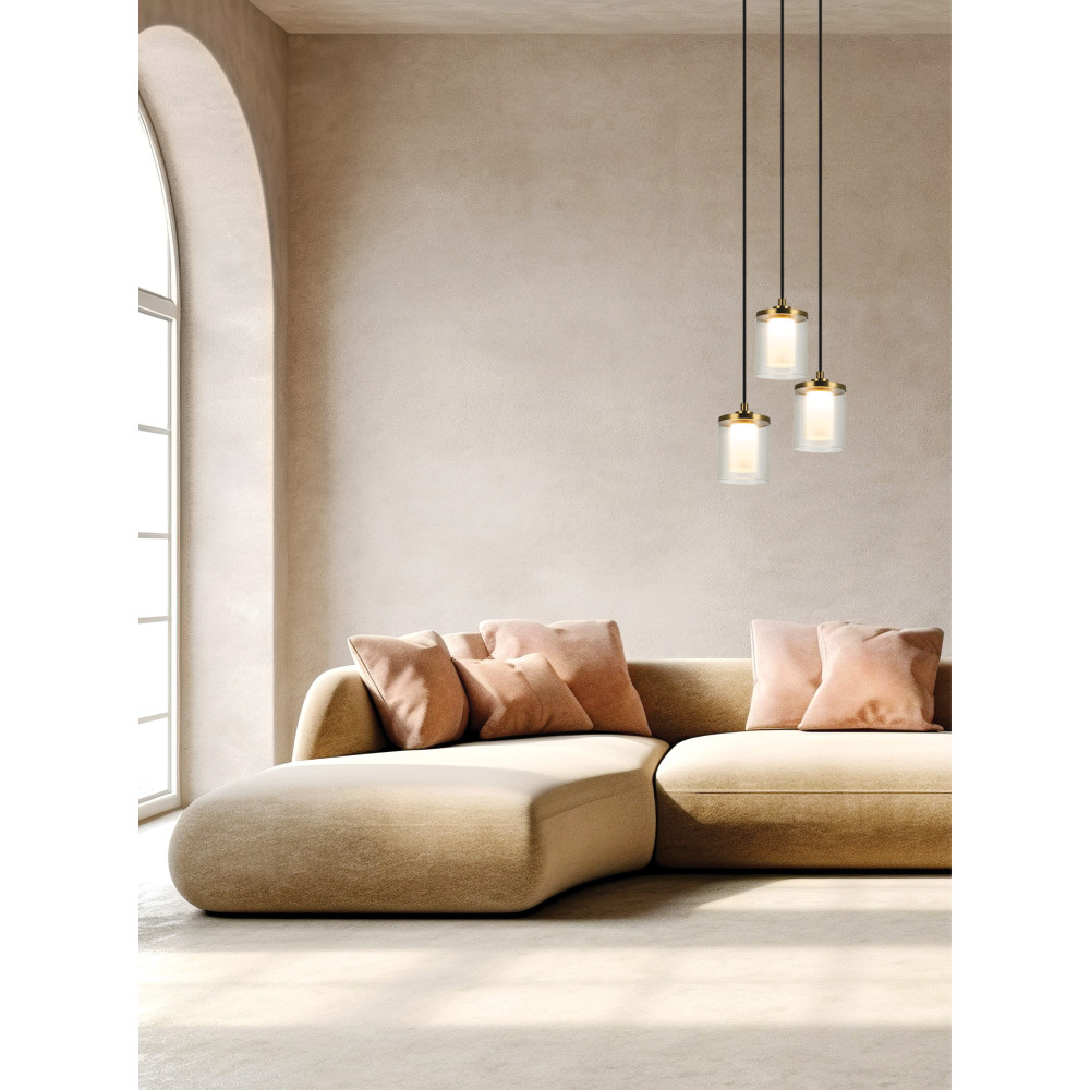 Suspension ZAMBELIS D300 20W Dimmable DESIGN Doré 23021