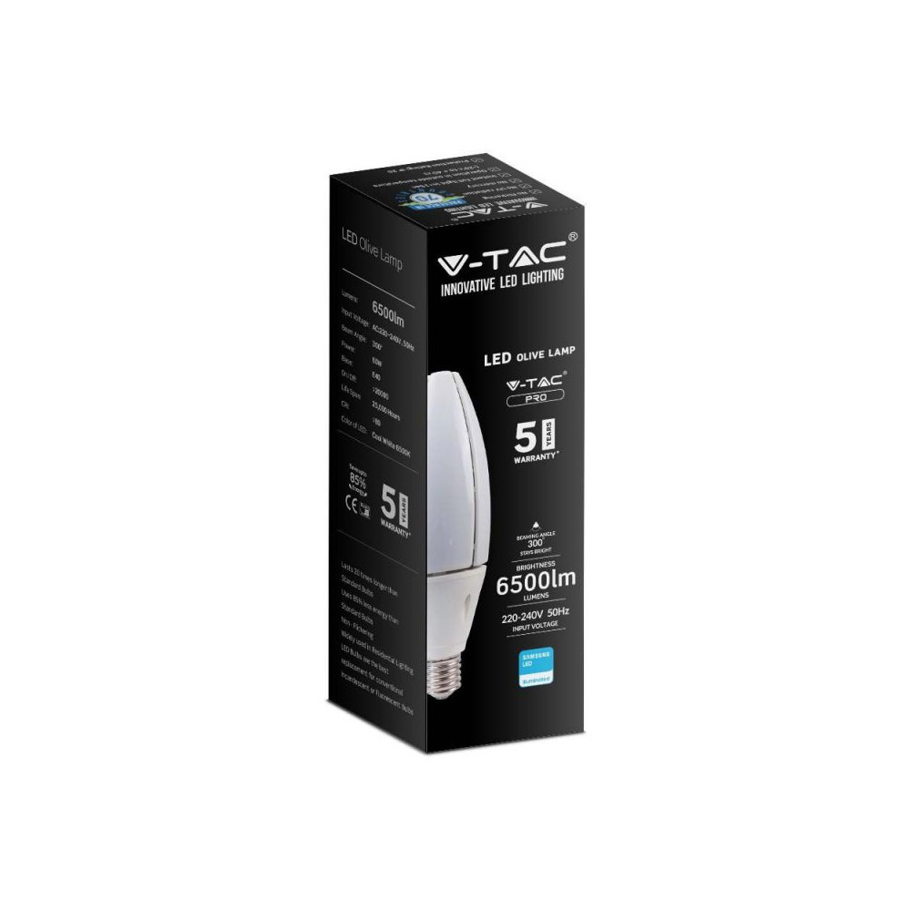 Bulbe LED E40 V-TAC PRO 60W Samsung Chip START 2 VT-260 FS