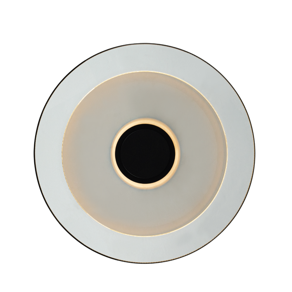 ZAMBELIS D300 10W Dimbare DESIGN Hanglamp Gezandstraald Zwart en Gerookt Glas