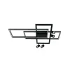 ZAMBELIS 52W DESIGN Deckenleuchte Schwarz Sandgestrahlt