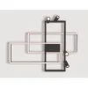 ZAMBELIS 52W DESIGN Plafondlamp Gezandstraald Zwart