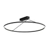 ZAMBELIS D780 51W Dimmbarer DESIGN Deckenleuchte Sandschwarz