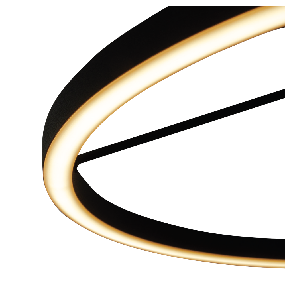 ZAMBELIS D780 51W Dimmable DESIGN Sandy Black Ceiling Light