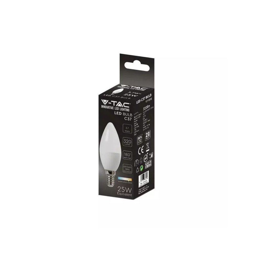LED-Kerze E14 V-TAC 3,7W START 2 Pack 5 VT-1818 FS