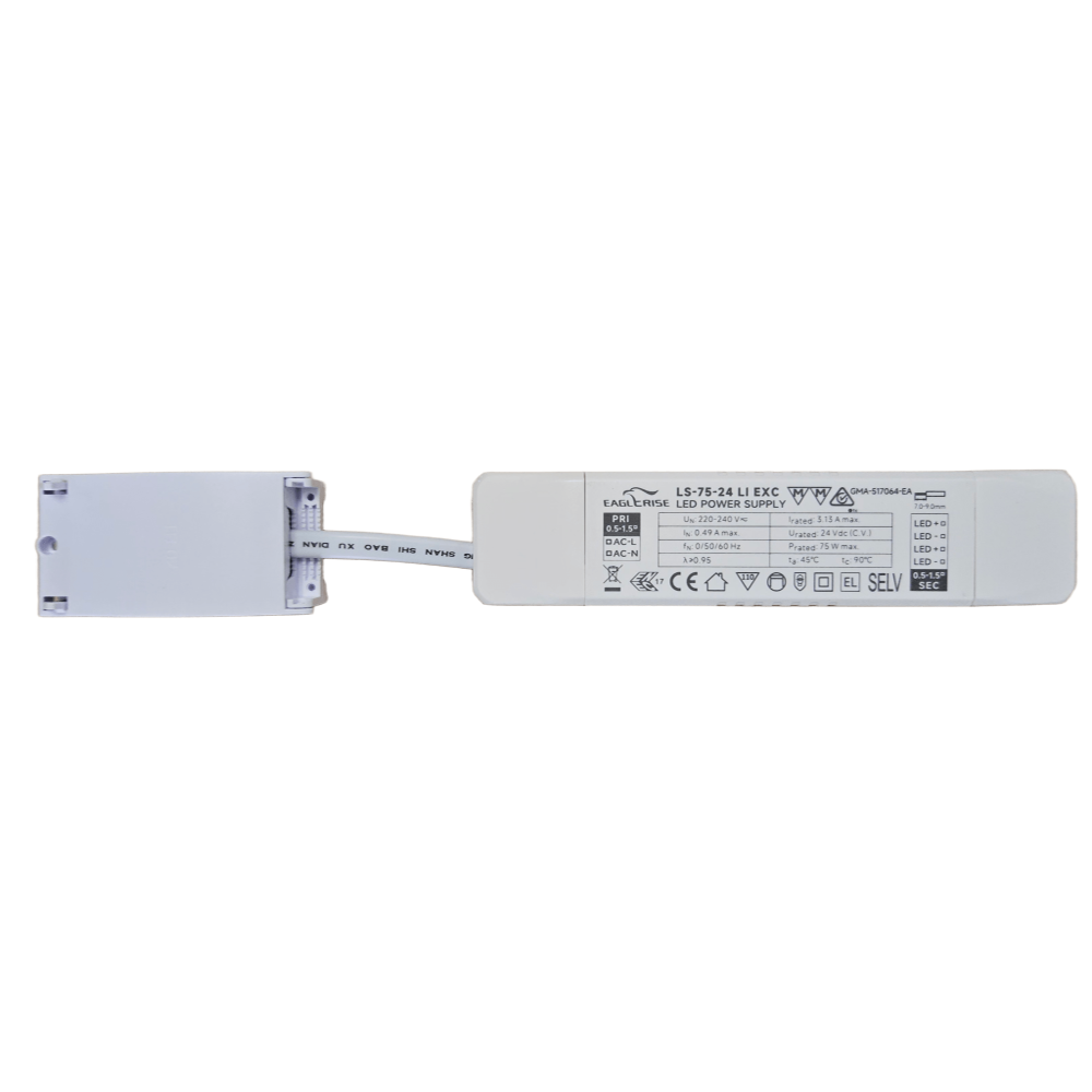 Driver ON/OFF Aftakbaar EagleRise 24VDC 75W LS-75-24 LI EXC