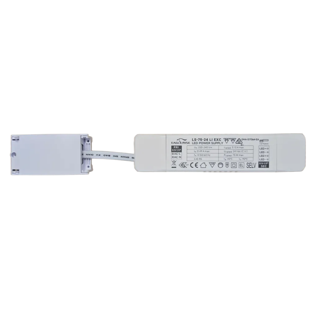 Driver ON/OFF Aftakbaar EagleRise 24VDC 75W LS-75-24 LI EXC