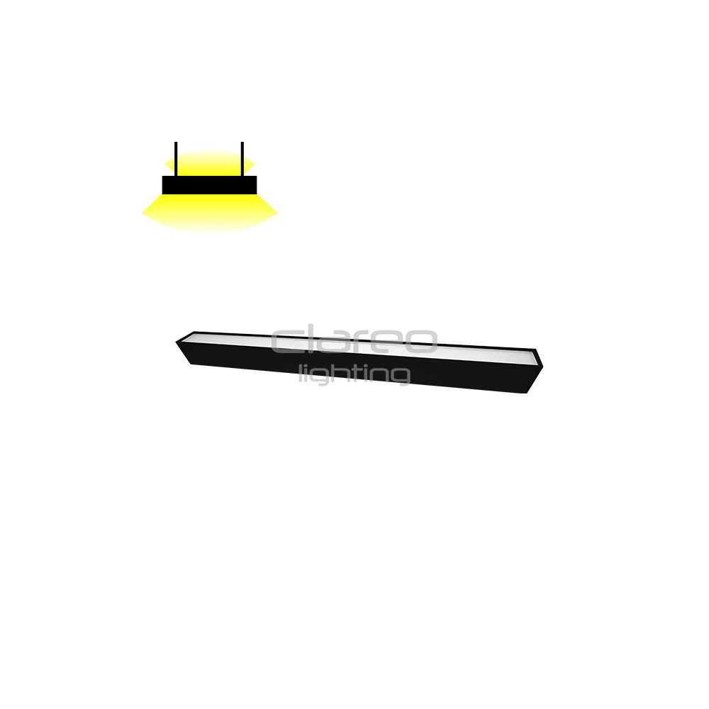 LineLED CLAREO 100x50 120cm 30W 120lm/W Direct/Indirect ADVANCE 2 Noir FS