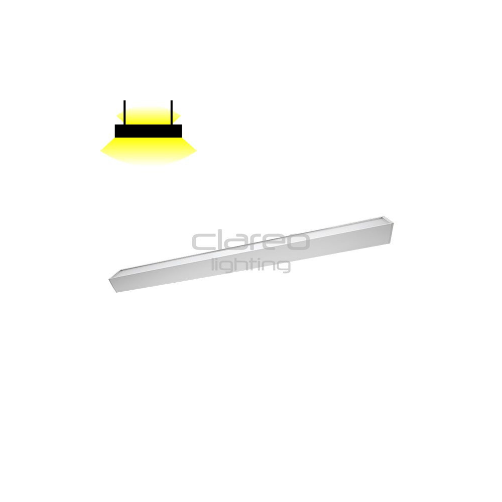 LineLED CLAREO 100x50 150cm 30W 120lm/W Interconnecté Direct/Indirect ADVANCE 2 Blanc FS
