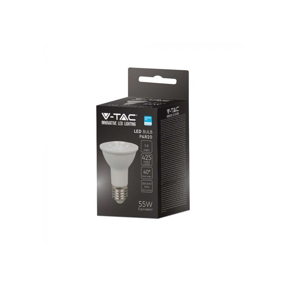PAR20 LED E27 V-TAC PRO 5.8W Samsung Chip START 2 VT-220