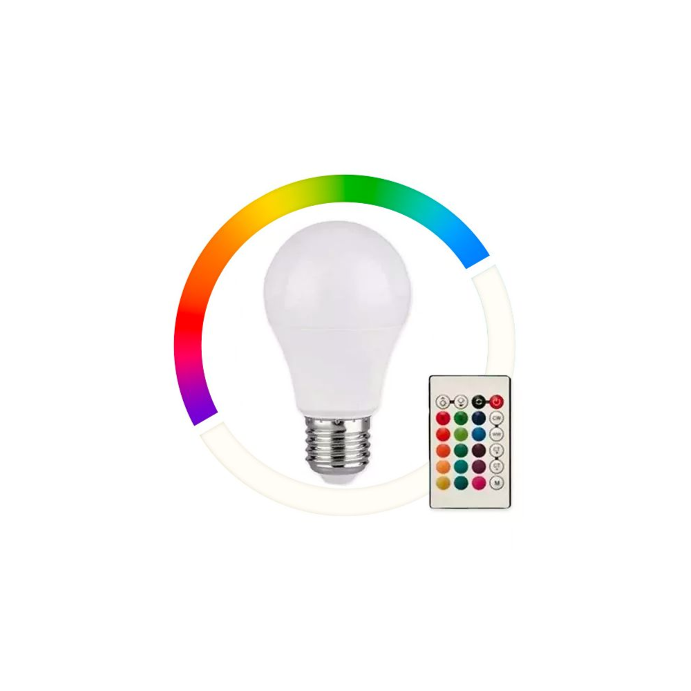 LED-lamp E27 A60 V-TAC SMART 8,5W RGB+4000K Dimbaar START VT-2229
