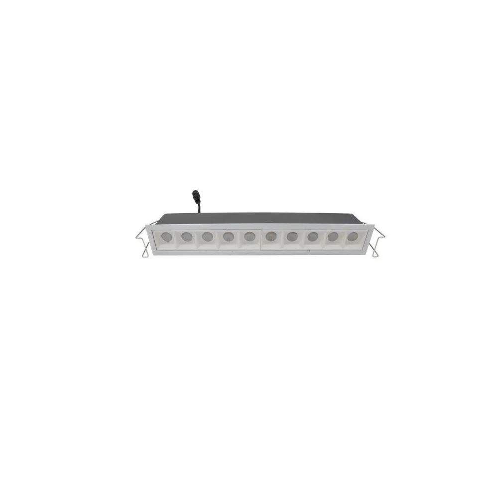 DownRay CLAREO 20W Optic DESIGN Blanc Réflecteur Blanc Sans Driver