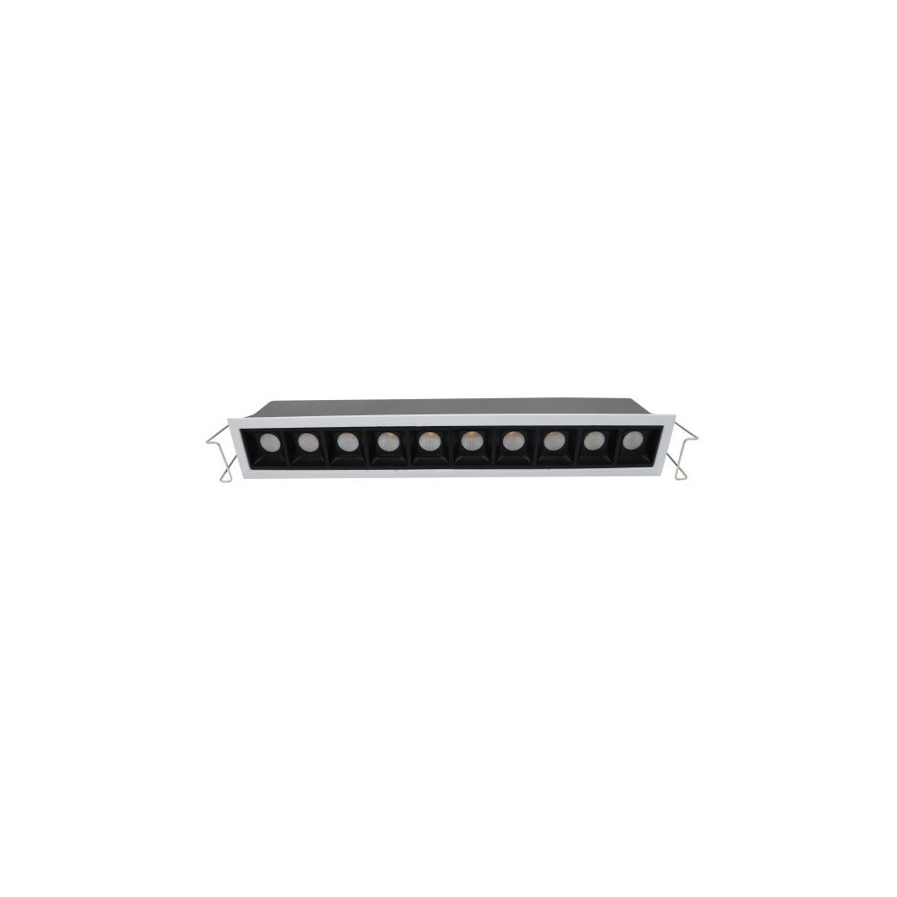 DownRay CLAREO 20W Optic DESIGN Blanc Réflecteur Noir Sans Driver