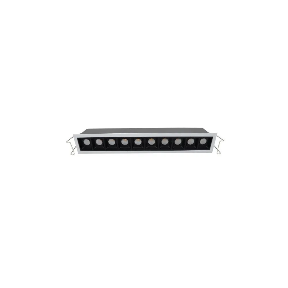 DownRay CLAREO 20W Optic DESIGN Blanc Réflecteur Noir Sans Driver