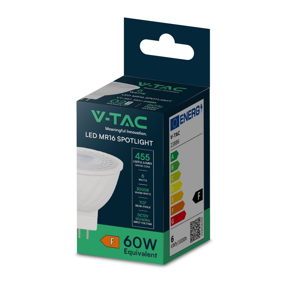 Spot LED V-TAC GU5.3 6W 110° VT-257