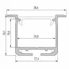Inbouw Alu Profiel CLAREO 28x26 2m ADVANCE 2 - Pack