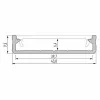 Profilé Alu Saillie CLAREO 43x10 2m ADVANCE 2 - Pack