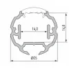 Rond Aluminium Profiel CLAREO D25 2m ADVANCE 2 - Pack
