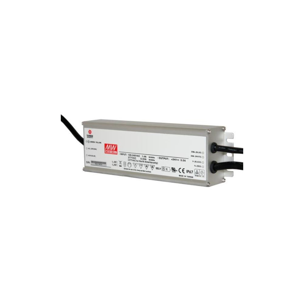Driver 1-10V MeanWell 24VDC 80W IP67 Alu - HLG-80H-24B