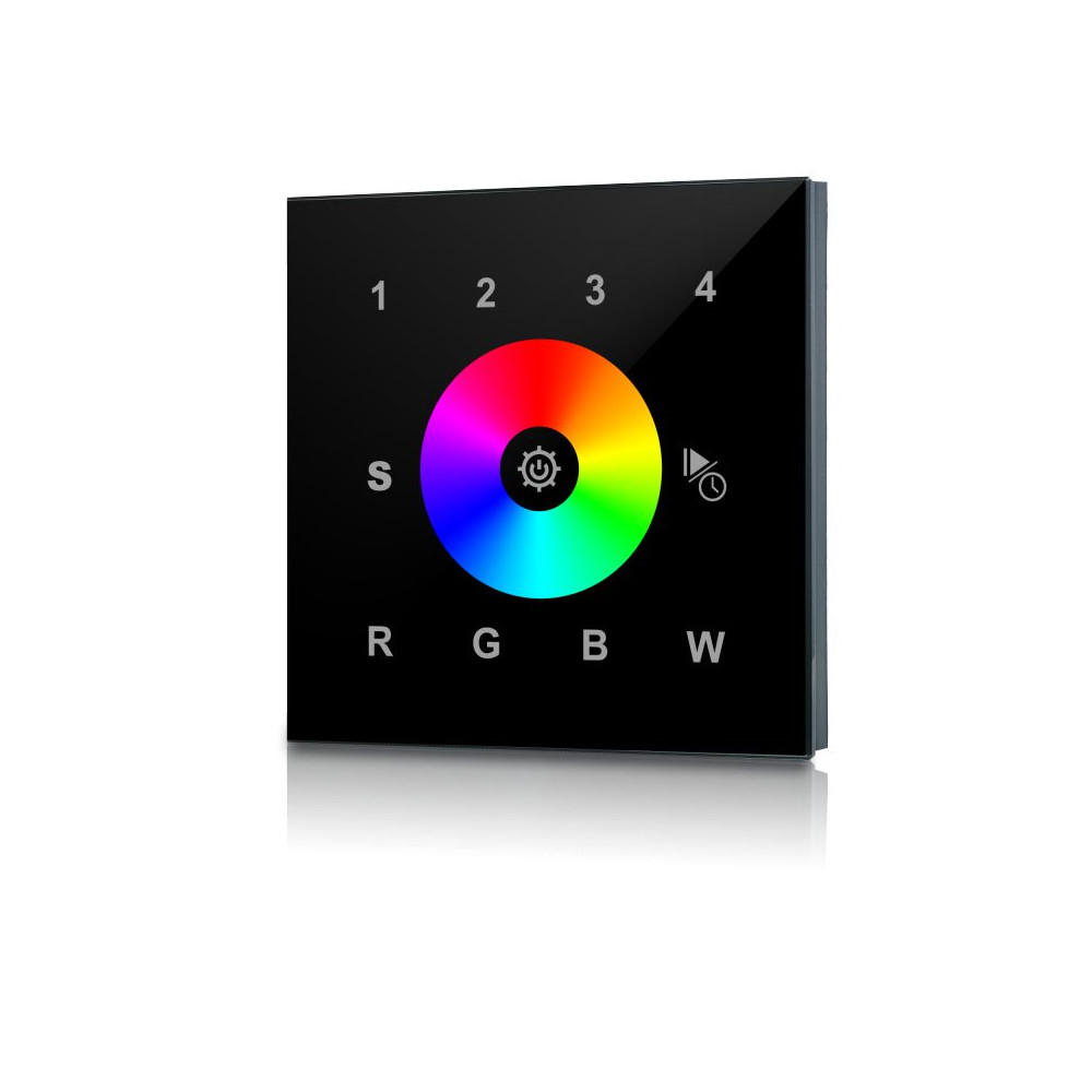 CLAREO Premium RGB+W RF-Wanddimmer