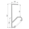 CLAREO 40x10 2m ADVANCE Aluminum Profile for shelf