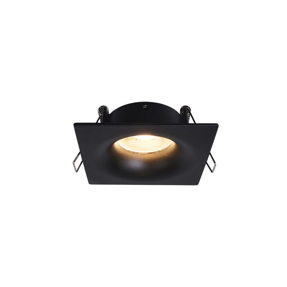 Coupelle Spot Carré ZAMBELIS GU10 IP65 DESIGN Noir Sablé S166