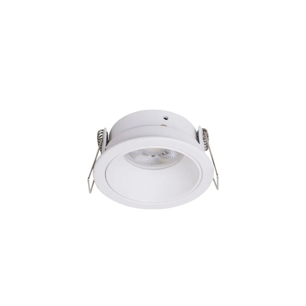 Spot-Einbaurahmen ZAMBELIS D70 GU10 DESIGN Weiß Sandgestrahlt S163