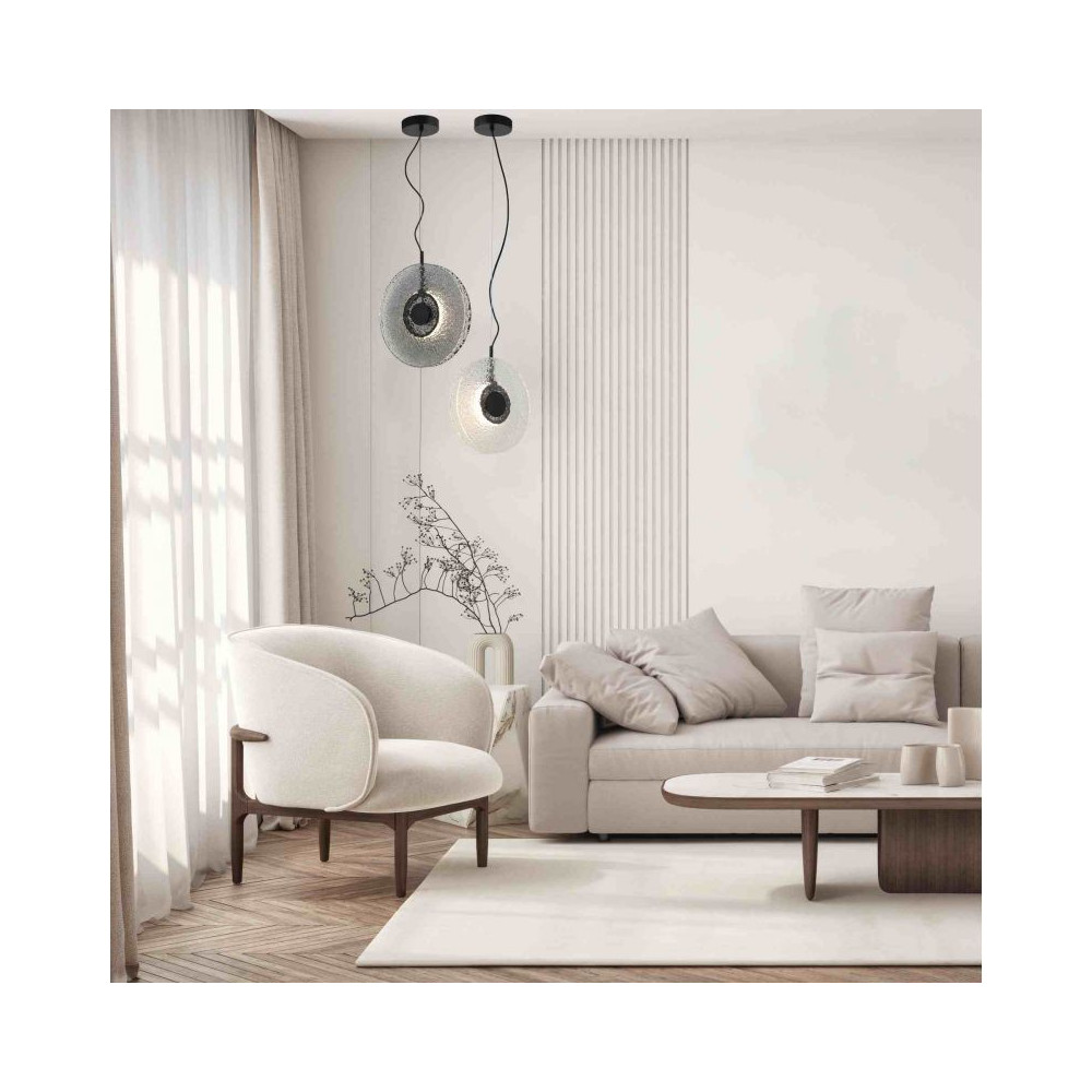 ZAMBELIS LED-Pendelleuchte D350 11W DESIGN Mattschwarz