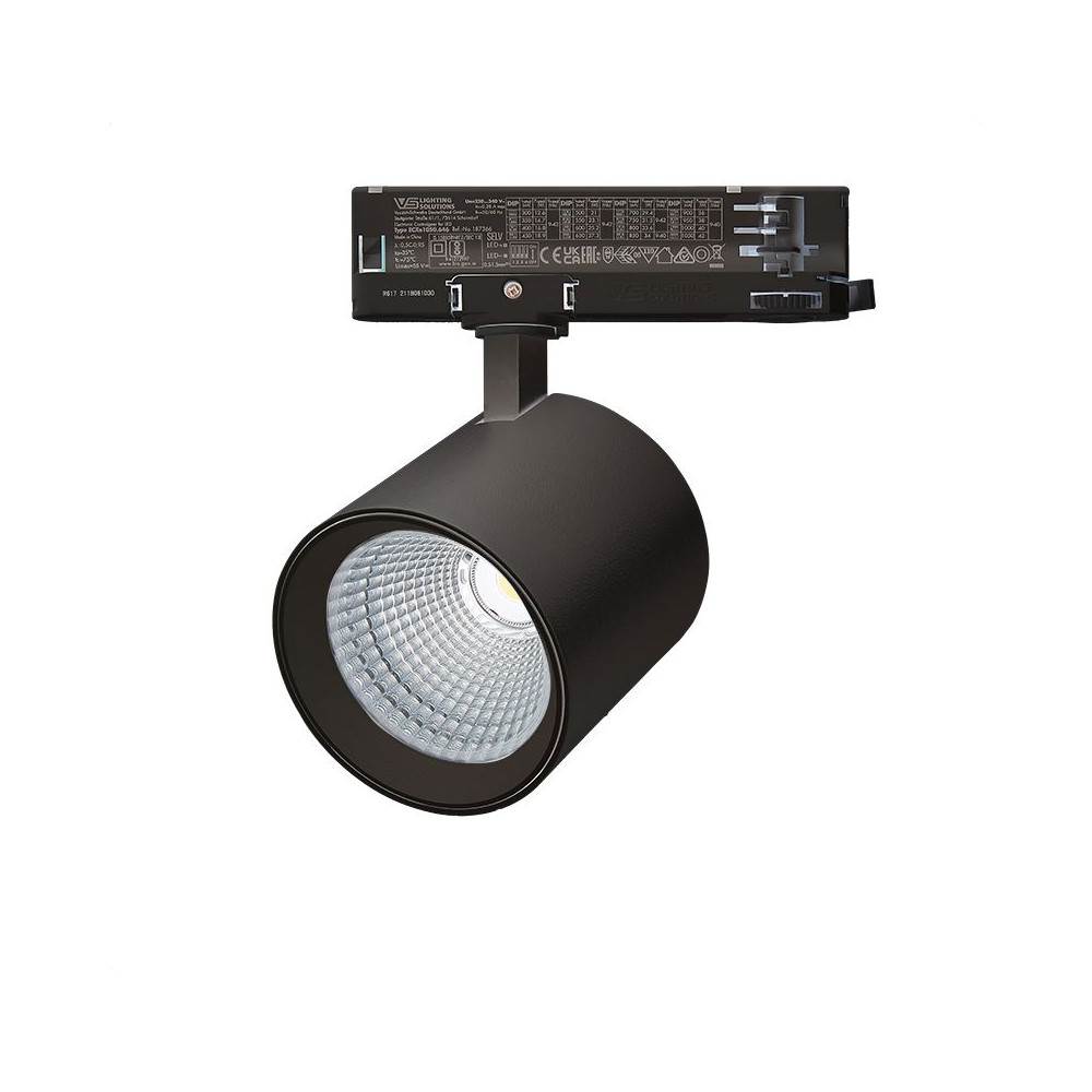 SpotRail ZAMBELIS 25W DESIGN Sandgestrahlt Schwarz