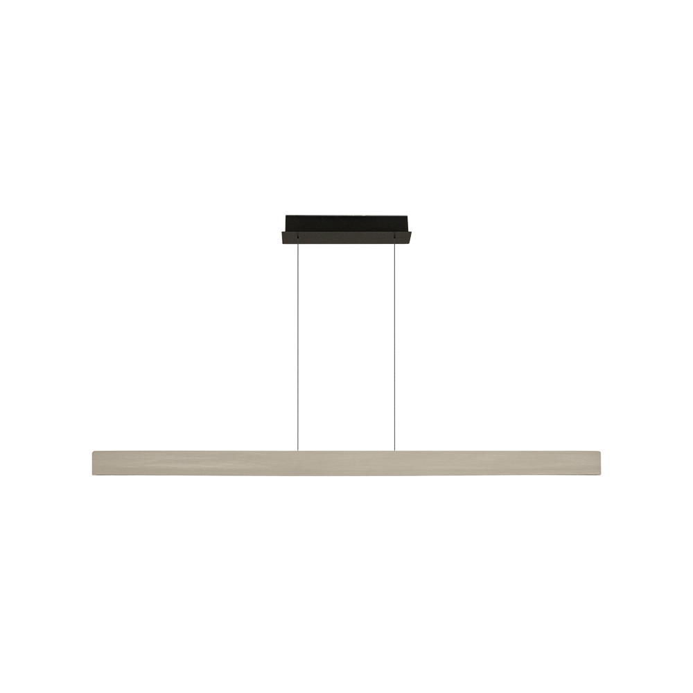 Hanglamp ZAMBELIS 40W Direct/Indirect Dimbaar DESIGN Geborsteld Grijs 25195