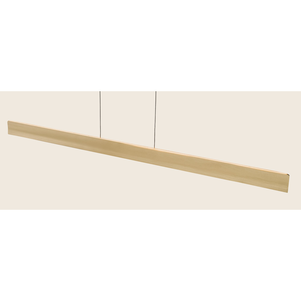 Hanglamp ZAMBELIS 46W Direct/Indirect Dimbaar DESIGN Geborsteld Goud 25196