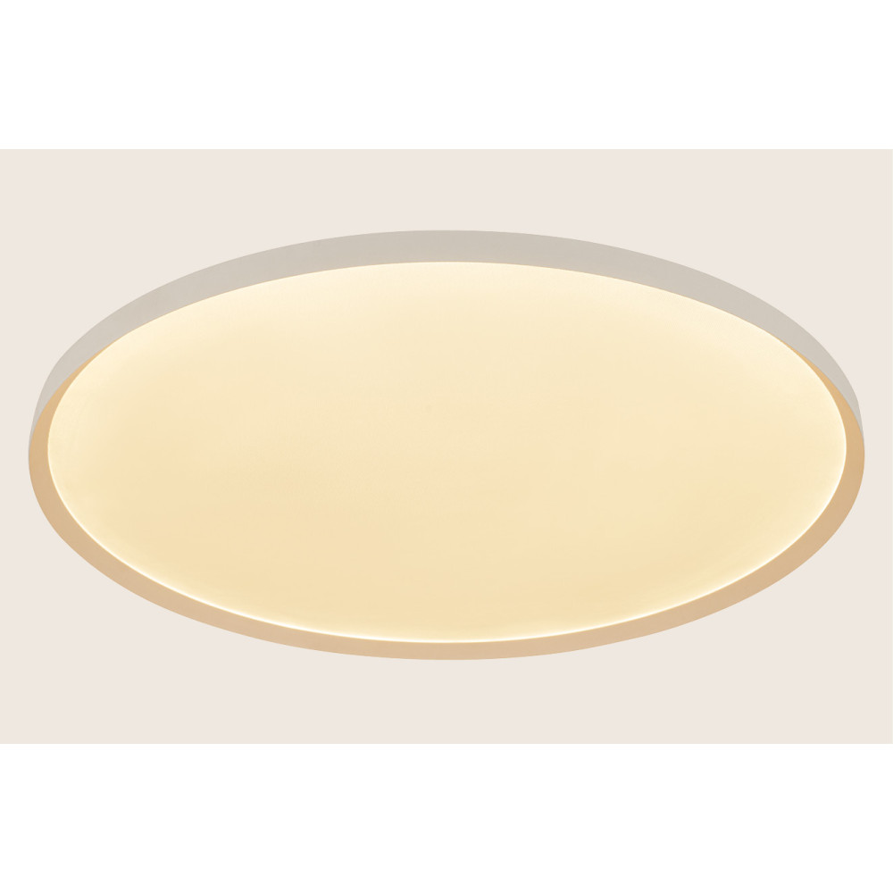 Deckenleuchte ZAMBELIS D650 56W CCT Dimmbar DESIGN Sandweiß 25199